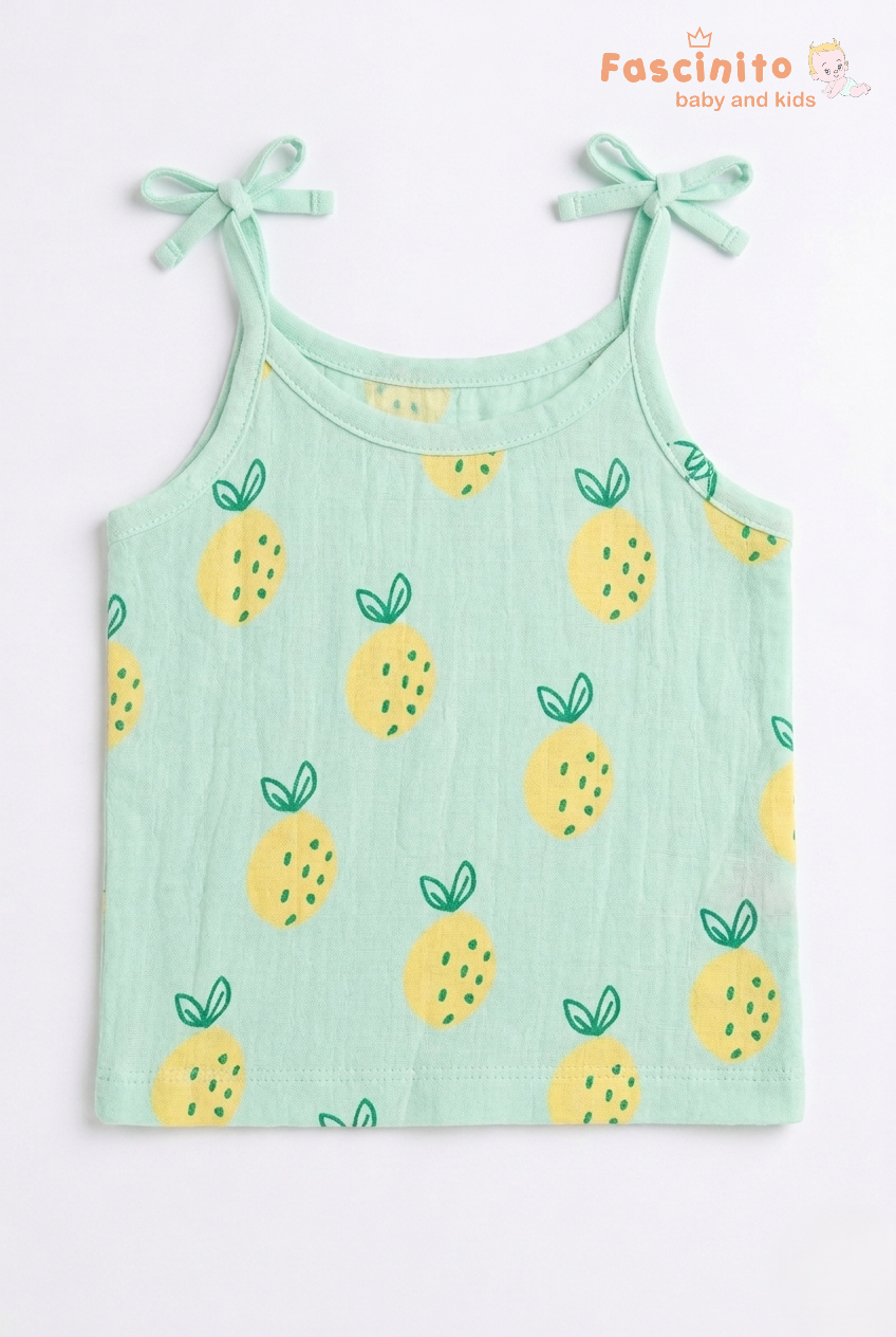 Baby Muslin Knotted Jabla – Pista Green Cotton Newborn Essential