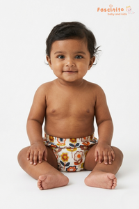 Baby Diaper Brief – Reusable Cotton Diaper Cover (Floral)