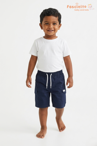Boys Cotton Twill Shorts – Navy Blue Casual Kids Shorts
