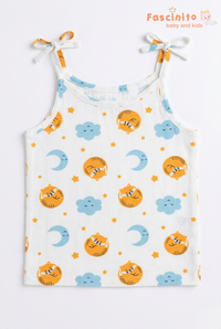 Baby Muslin Knotted Jabla – White Cotton Newborn Essential