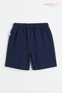 Boys Cotton Twill Shorts – Navy Blue Casual Kids Shorts