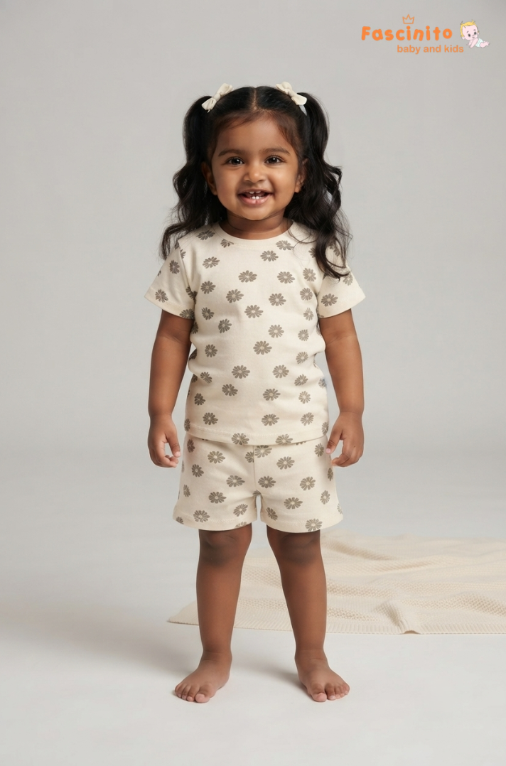 Organic Cotton Ivory Daisy