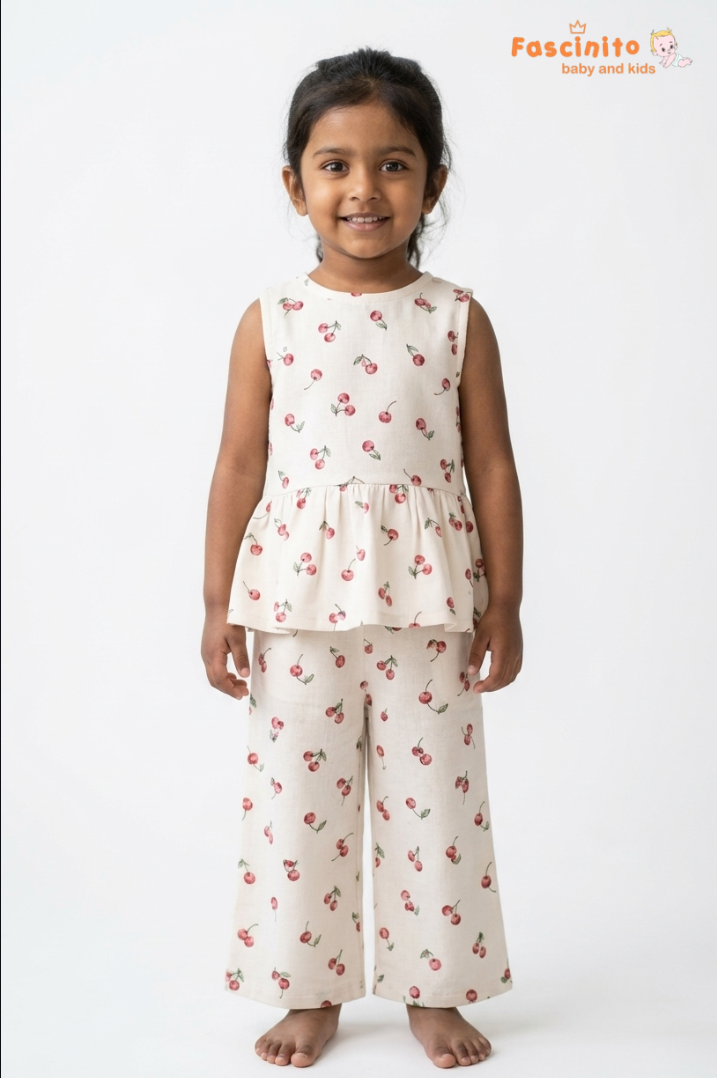 Organic Cotton Red Cherry
