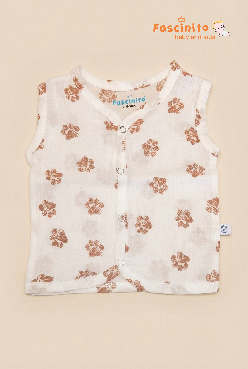 Paw Jhabla And Langot Set - White