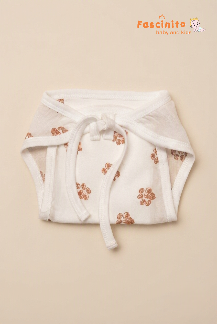 Paw Jhabla And Langot Set - White