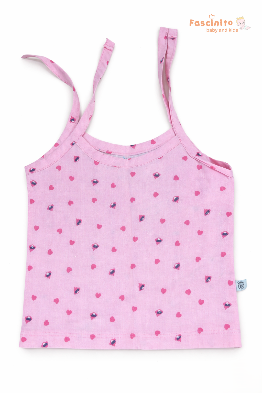 Baby Knotted Jhabla – Pink Muslin Cotton Newborn Top