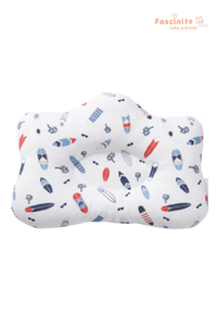 Baby Star Pillow – Soft Newborn Head Support Cushion (White)