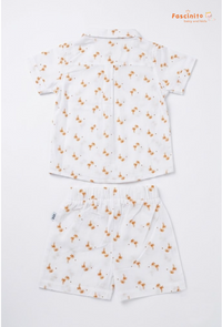 Boys Co-Ord Set – Coconut Palm Print Shirt & Shorts Set