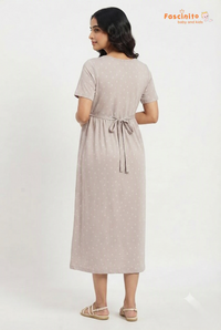 Taupe Heart Maxi - Light Lavender