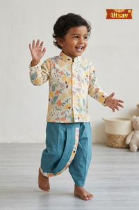 Teal Meadow Floral