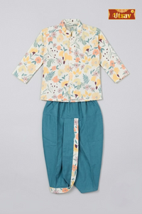 Teal Meadow Floral