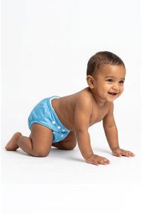 Adjustable Cloth Diaper Reusable Waterproof Baby Diaper – Blue