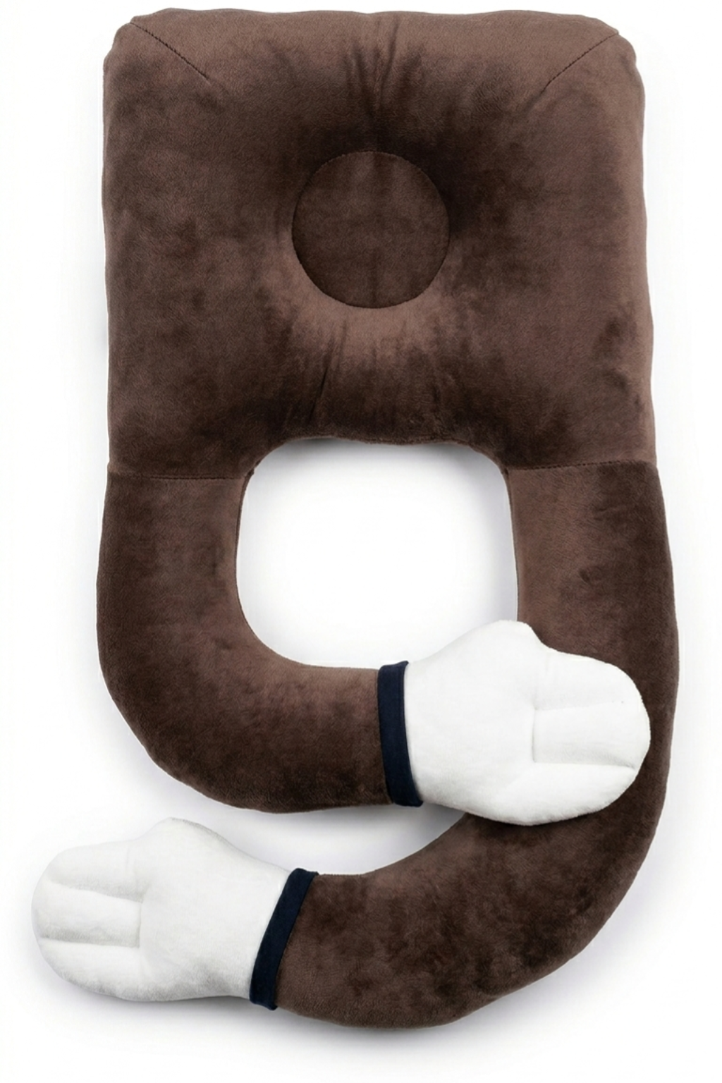 Baby Hug Pillow U-Shaped Infant Support Pillow – Plush Brown