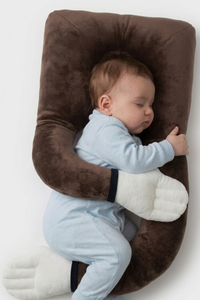 Baby Hug Pillow U-Shaped Infant Support Pillow – Plush Brown