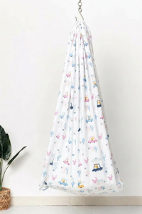 Baby Cradle Organic Cotton Hanging Cradle – White