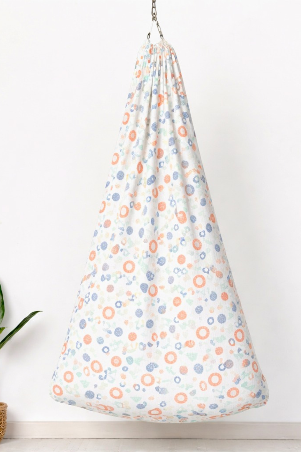 Baby Cradle Organic Cotton Hanging Cradle – White