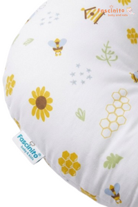 Feeding Pillow Cotton Ergonomic Nursing Pillow – White