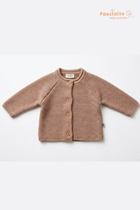 Baby Woolen Sweater – Soft Knit Winter Wear (Light Brown)