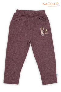 Boys Loop Knit Jogger Pants – Burgundy Summer Paradise Print