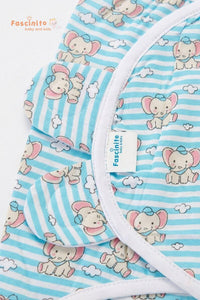Muslin Swaddle Wrapper Cotton Baby Swaddle – Blue
