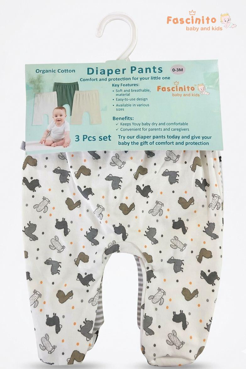 Baby Diaper Pant 3pcs Set Cotton Reusable Diaper