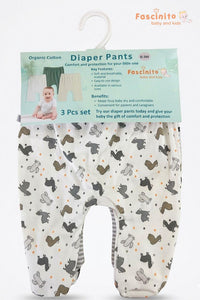 Baby Diaper Pant 3pcs Set Cotton Reusable Diaper
