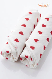 Baby Muslin Washcloth 2PCS Set – 3 Layer Organic Cotton (White)