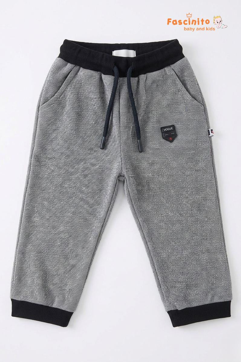Boys Jogger Pants – Grey Marl Cotton Knit Bottom