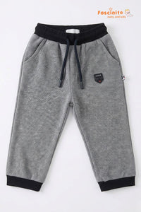 Boys Jogger Pants – Grey Marl Cotton Knit Bottom