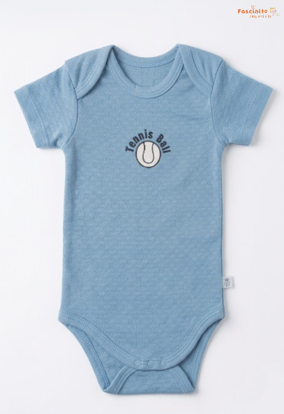 Wheels And Playtime Bodysuit Combo (2Pcs Pack) - Sage Green And Light Blue
