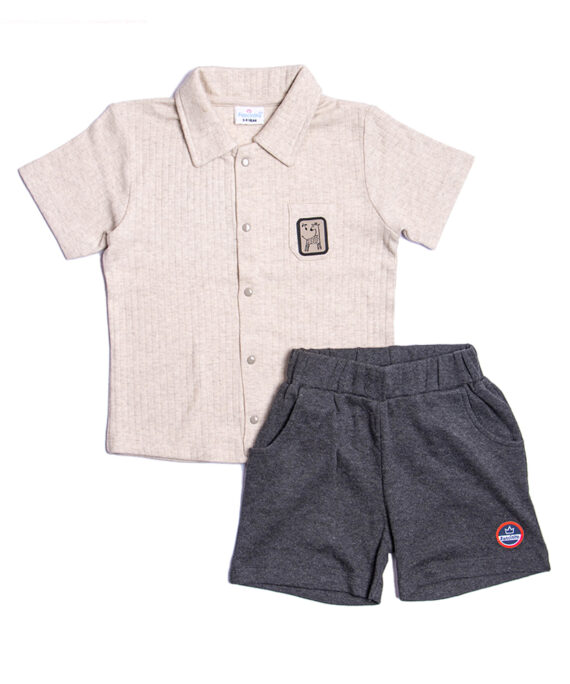 Knitted T-Shirt With Shorts