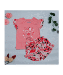 Girls Knitted T-Shirt With Shorts