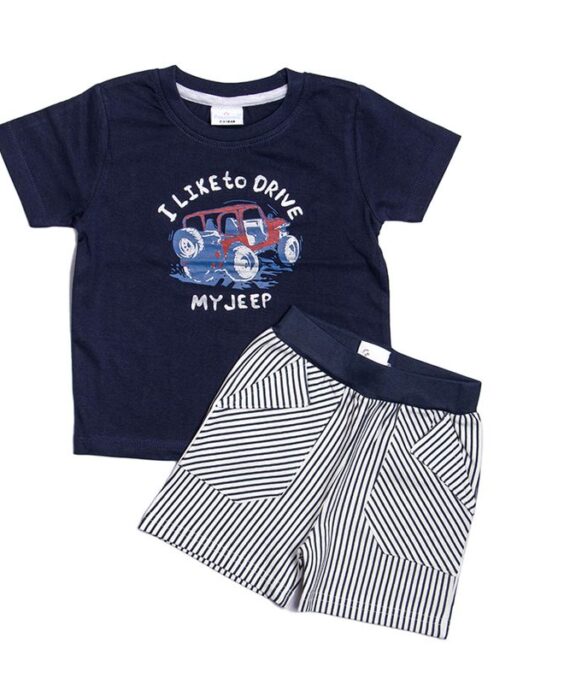 Knitted T-Shirt With Shorts