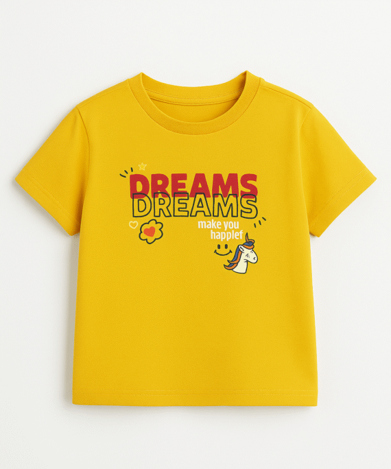 YELLOW GRAPHIC T-SHIRT