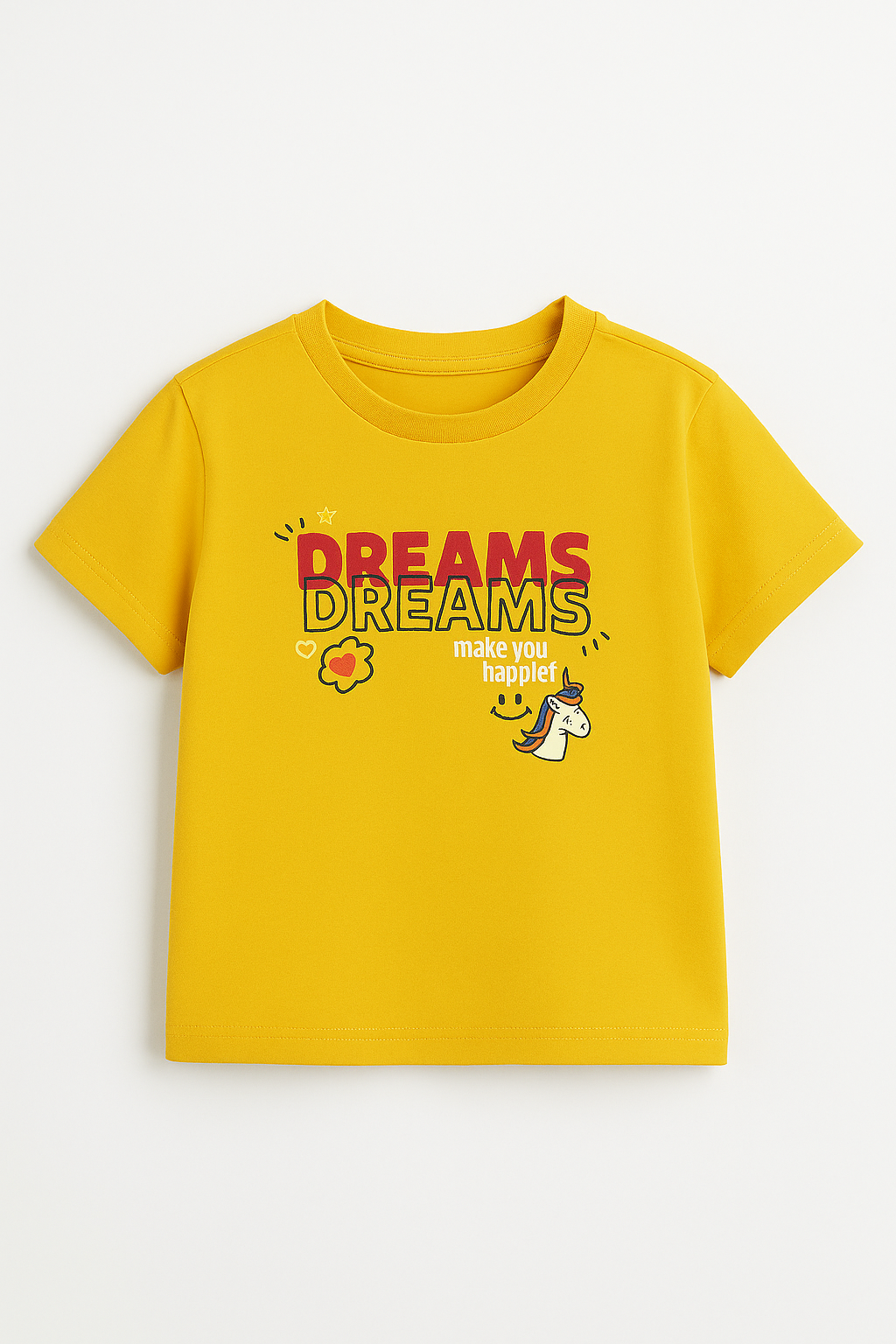 YELLOW GRAPHIC T-SHIRT