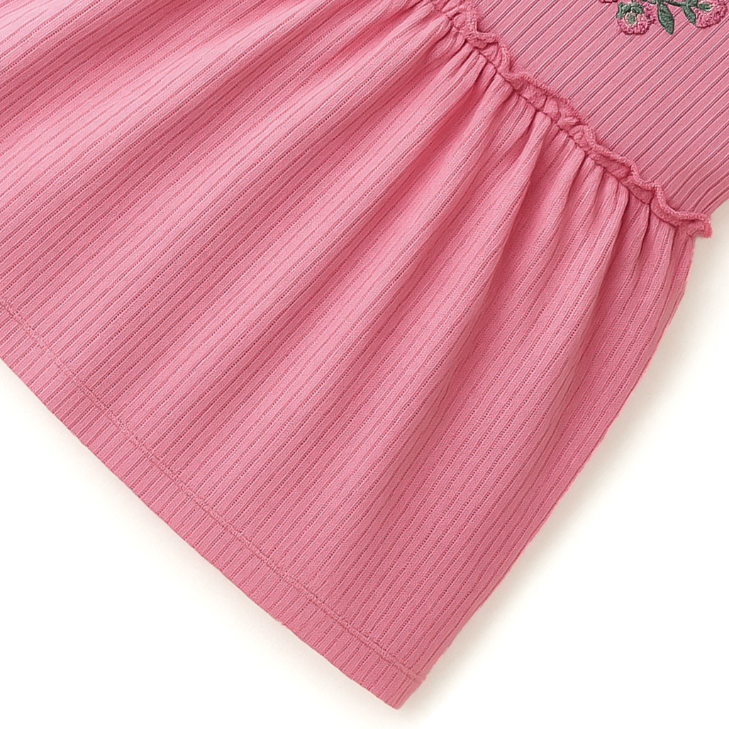 GIRLS SLEEVELESS KNITTED FROCK