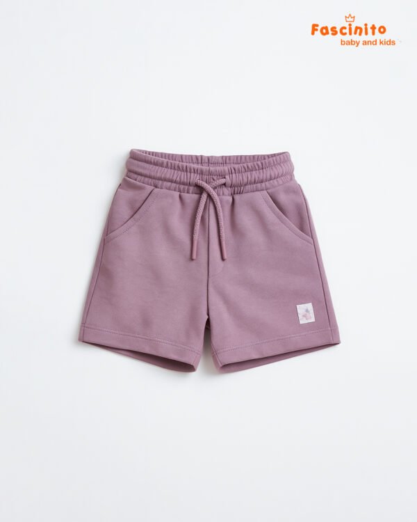 MAUVE COTTON SHORTS
