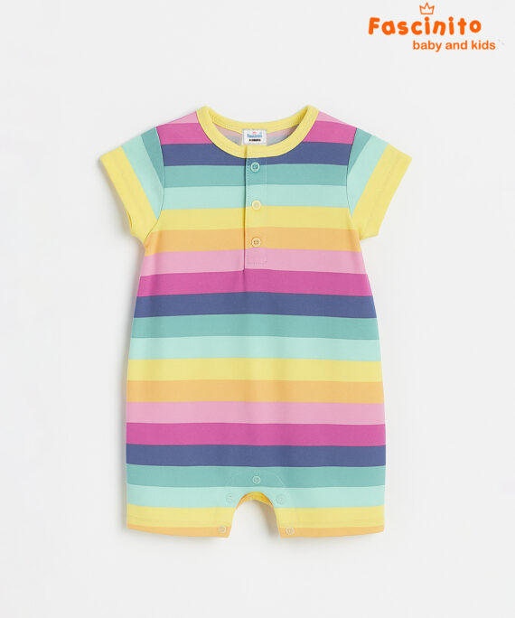 RAINBOW STRIE BABY PLAY SUIT